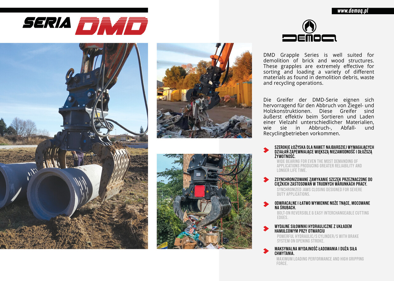 Grappin pour Engins de chantier neuf DEMOQ DMD 210 S Hydraulic Polyp -grab 1285 kg: photos 4