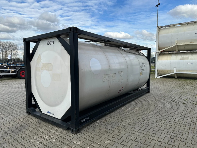 Cuve de stockage neuf CIMC tankcontainers TOP: ONE WAY/NEW 20FT ISO tankcontainer, 25.000L/1-comp., L4BN, UN Portable, T11, steam heating, bottom discharge: photos 4