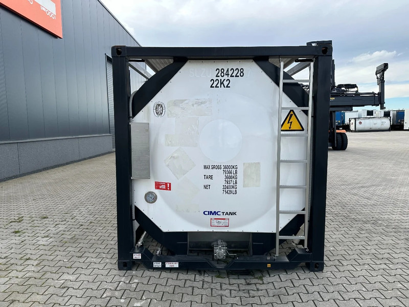 Cuve de stockage neuf CIMC tankcontainers TOP: ONE WAY/NEW 20FT ISO tankcontainer, 25.000L/1-comp., L4BN, UN Portable, T11, steam heating, bottom discharge: photos 6