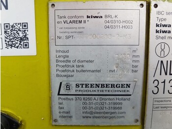 Cuve de stockage Kiwa IBC Steenbergen 2000 liter Kiwa IBC Dieseltank met handpomp: photos 4