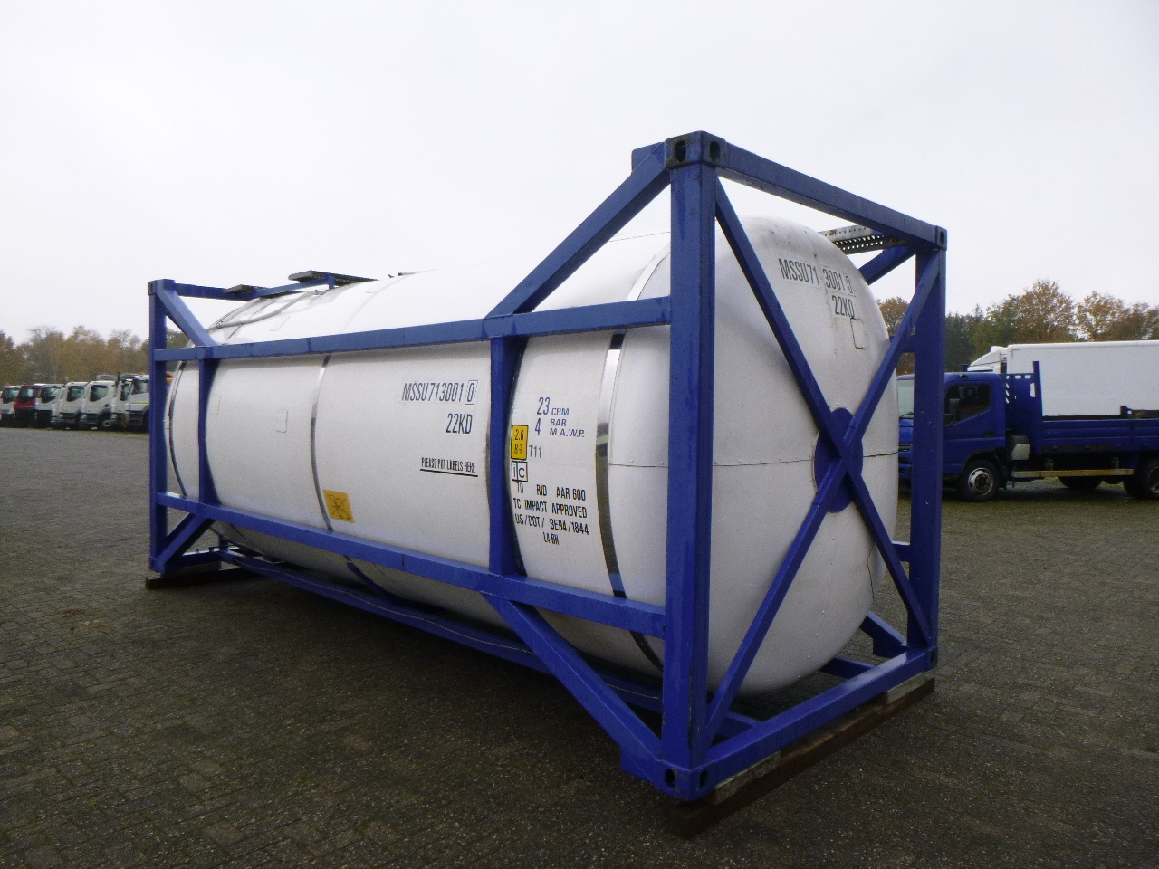 Conteneur citerne, Semi-remorque M Engineering Chemical tank container inox 20 ft / 23 m3 / 1 comp: photos 3