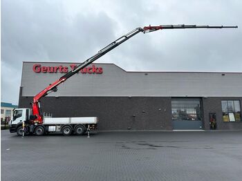 Camion grue, Camion plateau Iveco Stralis 480 X-WAY 8X2 + FASSI 545RA.2.26 + JIB L: photos 1