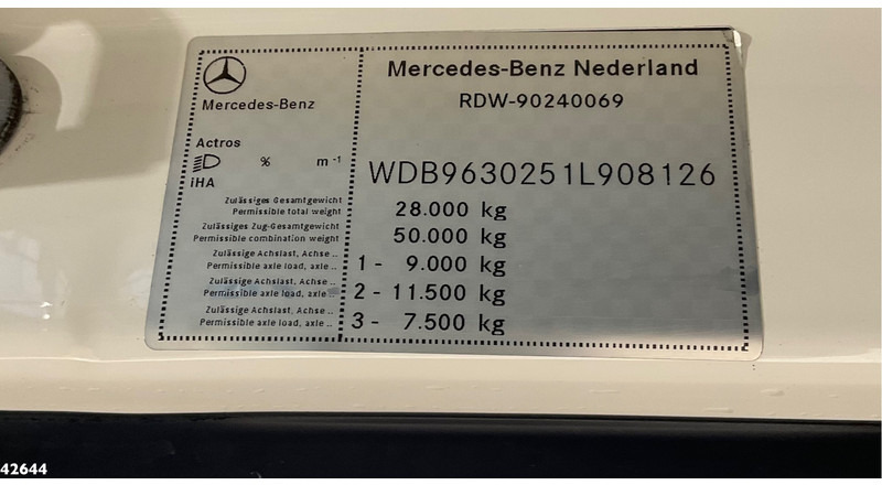 Camion ampliroll Mercedes-Benz ACTROS 2648 Euro 6 Multilift 26 Ton haakarmsysteem: photos 15