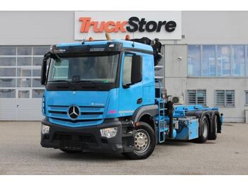 Mercedes-Benz Actros 2540L HIAB 188 Brems-Ass Spur-Ass L-Fhs  - Camion ampliroll, Camion grue: photos 1