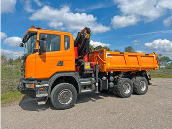 Scania G480 6X6 Retarder Bordmatik PK 18002 Funk  - Camion benne, Camion grue: photos 1