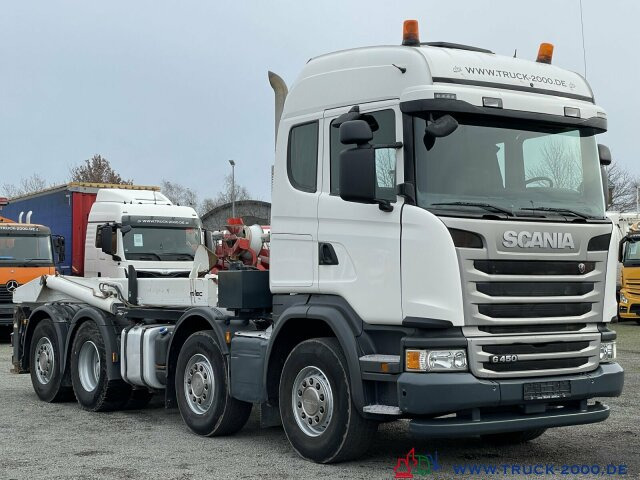 Camion ampliroll Scania G 450 8x2 M-TEC Silosteller 1. Hand Retarder: photos 14