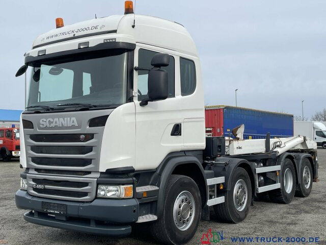 Camion ampliroll Scania G 450 8x2 M-TEC Silosteller 1. Hand Retarder: photos 11