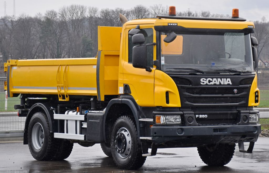 Camion benne Scania P 410 Kipper 4,20m + BORDMATIC / TOPZUSTAND: photos 4
