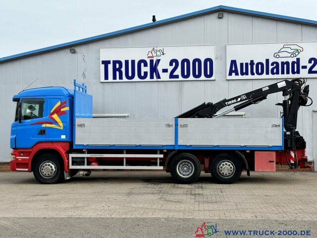 Camion plateau, Camion grue Scania R400 Atlas Tirre 191L 9m=1,7t. 7m Ladefl. 1.Hand: photos 7