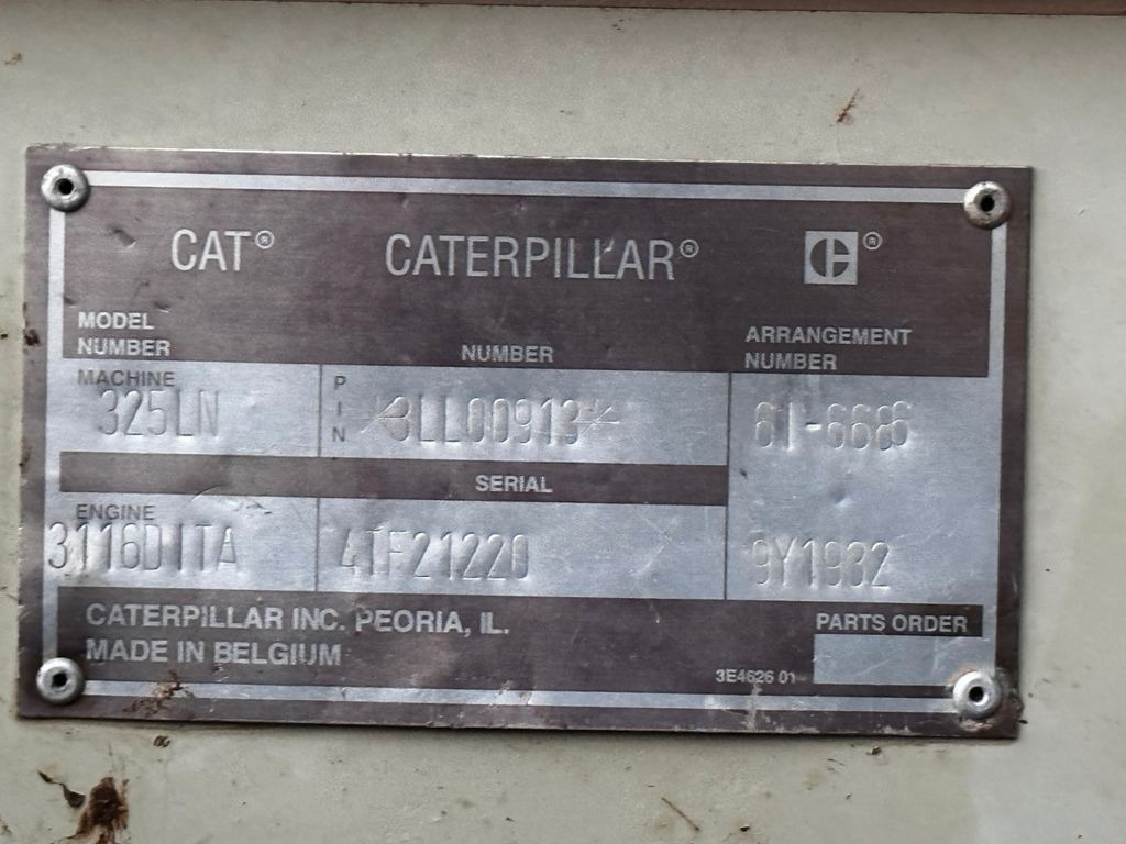 Pelle sur chenille CAT 325 LN Excavator Hammerline *Top Condition*: photos 8