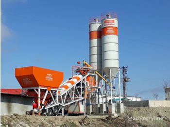 Plusmix 100 m³/hour Mobile Concrete Batching Plant - BETONYY ZAVOD - CEN - Centrale à béton