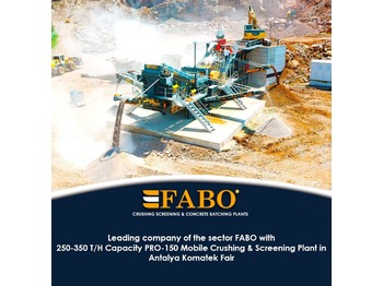 Concasseur mobile neuf FABO PRO-150 MOBILE CRUSHING SCREENING PLANT WITH WOBBLER FEEDER: photos 1