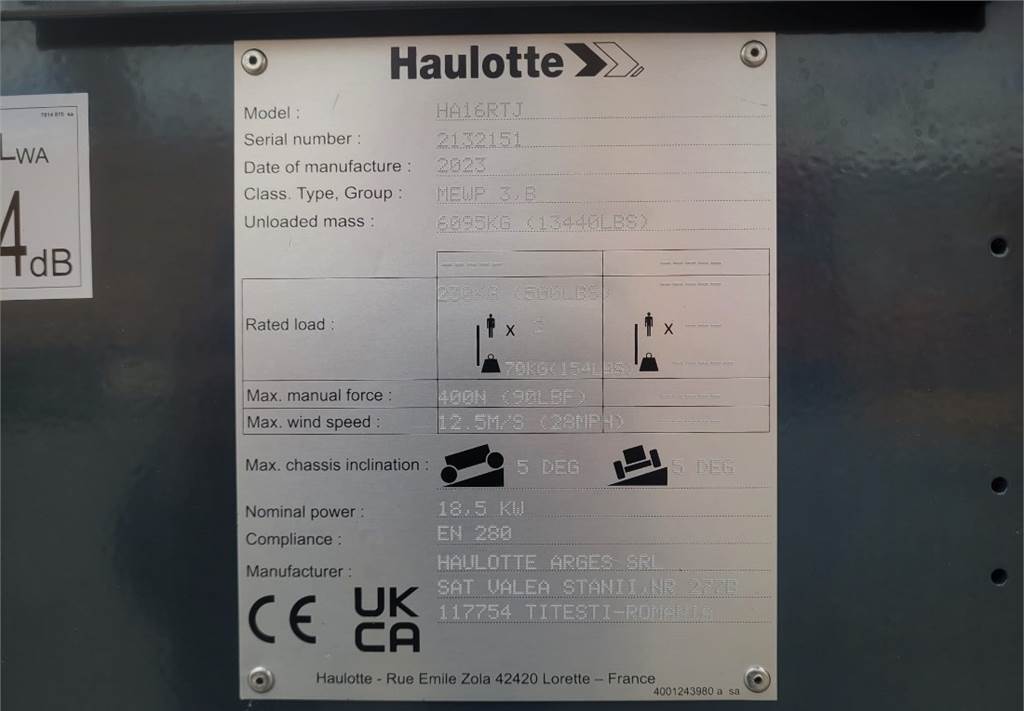 Nacelle articulée Haulotte HA16RTJ Valid Inspection, *Guarantee! Diesel, 4x4x: photos 6