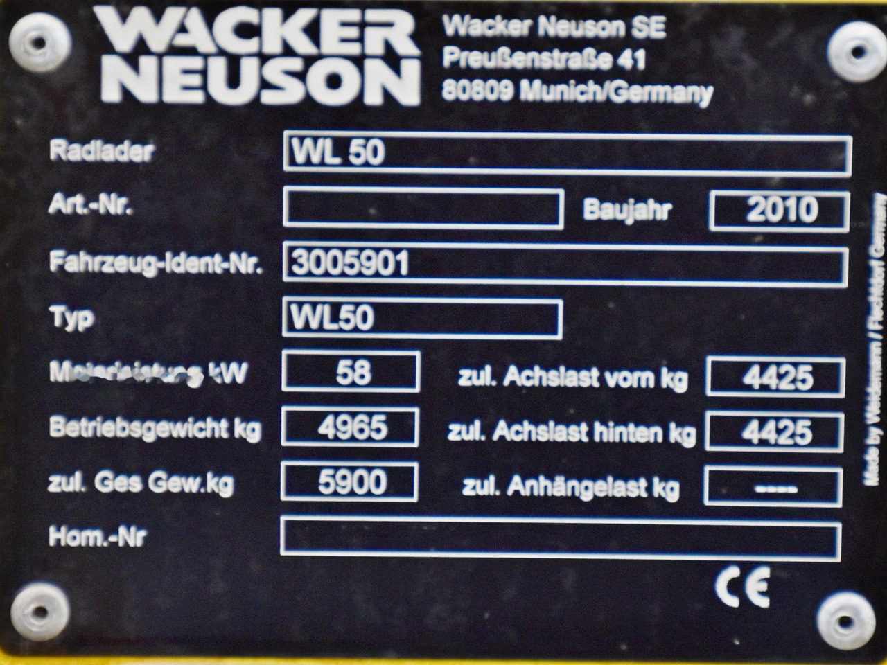 Chargeuse sur pneus Neuson WACKER WL 50: photos 11