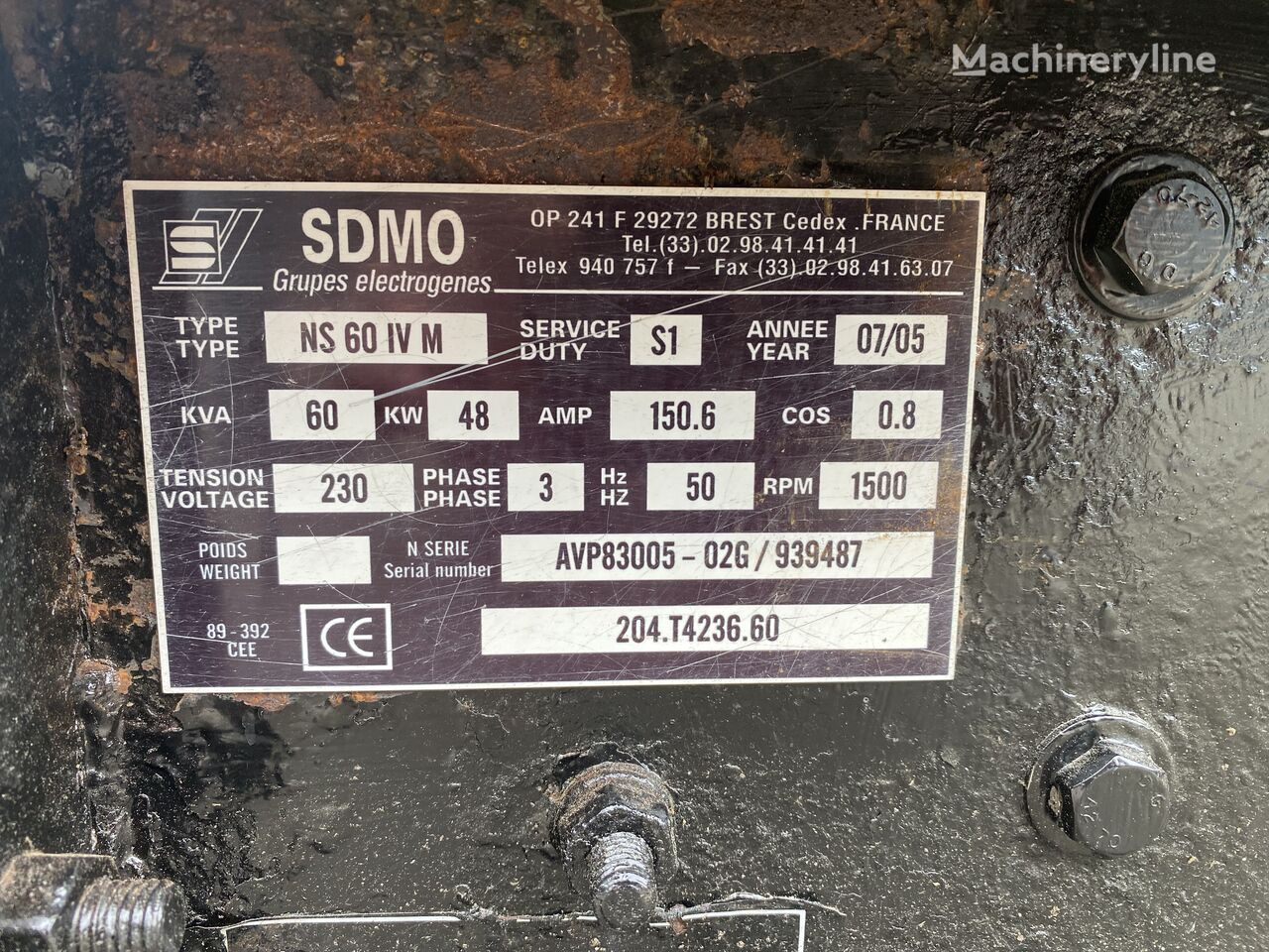Crédit-bail de SDMO NS 60 W M, Silent generator 60kVA, 48KW SDMO NS 60 W M, Silent generator 60kVA, 48KW: photos 20