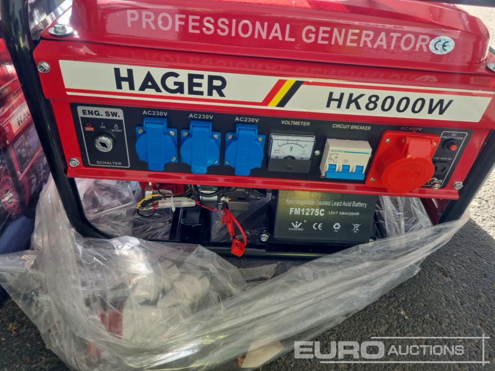 Groupe électrogène Unused Hager HK8000W: photos 12