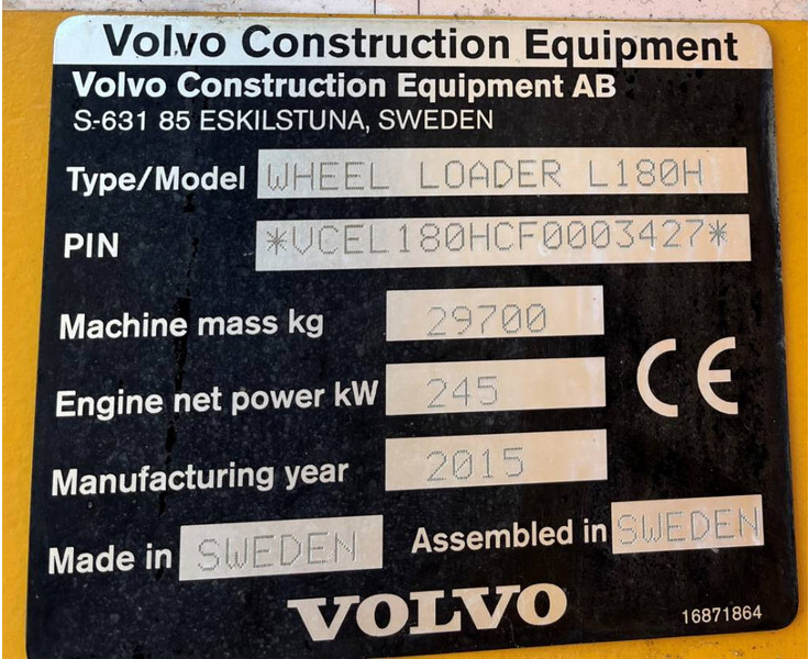 Chargeuse sur pneus Volvo L 180 H: photos 6