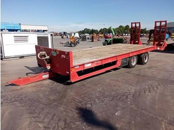 Remorque agricole 2018 JPM Twin Axle Draw Bar Low Loader Trailer, Sprung Draw Bar, Air Brakes, Ramps: photos 1
