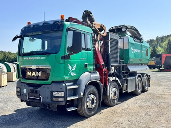 MAN TGS 35.540 8x4  mit Komptech-Zusatzeinheit - Matériel forestier