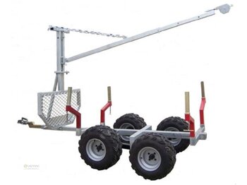 Vemac ATV Quad 2ton Rückewagen Holzrückewagen Forst Kran Traktor - remorque forestière