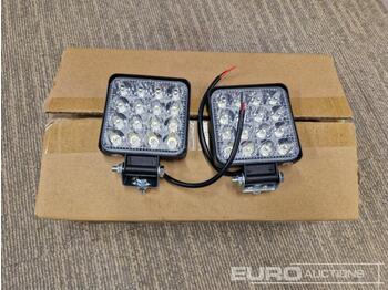 Équipement de garage Unused LED Work Lights, 48w, 12V/24V, Adjustable Bracket, IP65 Waterproof, 6000k White (10 of): photos 1