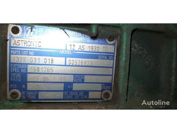  DAF CF85 12AS1930 TD 1681765   DAF CF 85 truck - boîte de vitesse