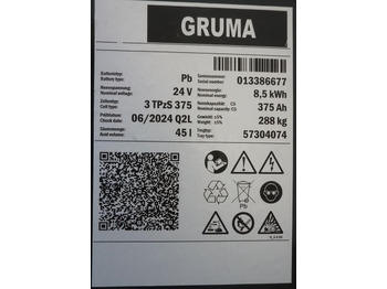 Accumulateur GRUMA 24 Volt 3 PzS 375 Ah: photos 5