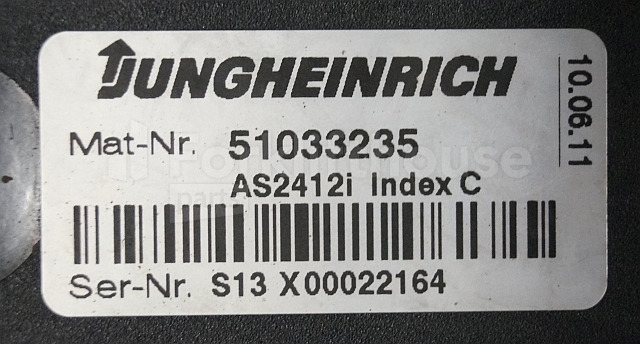 Bloc de gestion pour Matériel de manutention Jungheinrich 51033235 Rij regeling Drive controller AS2412i index C from ECE320SH year 2011 sn. S13X00022164: photos 2