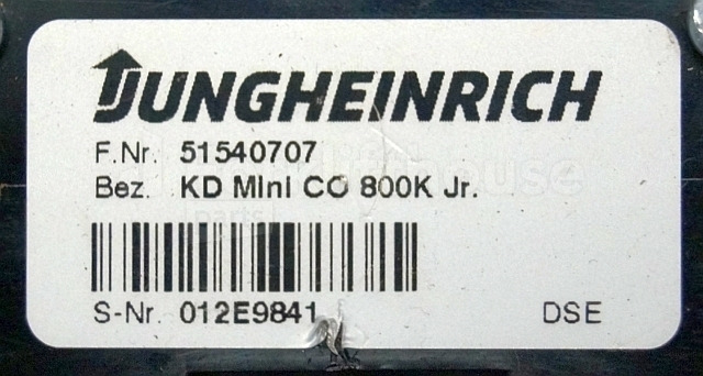 Panel de instrumentos pour Matériel de manutention Jungheinrich 51540707 Display KD mini Co 800K Jr. sn. 012E9841: photos 3