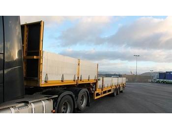 Broshuis 3 akslet åpen Jumbo semitrailer med 6 meter uttrek  - Remorque