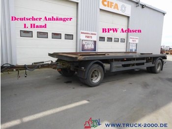  Hilse 2 Achs Abroll + Absetzcontainer BPW 1.Hand - Remorque porte-conteneur/ Caisse mobile