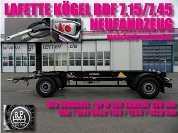 Kögel AWE 18 / LAFETTE 1200 - 1500 mm / BDF 7,15 /7,45 - Remorque porte-conteneur/ Caisse mobile