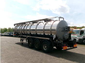 Semi-remorque citerne pour transport de produits chimiques Clayton Chemical tank inox 30 m3 / 1 comp: photos 3