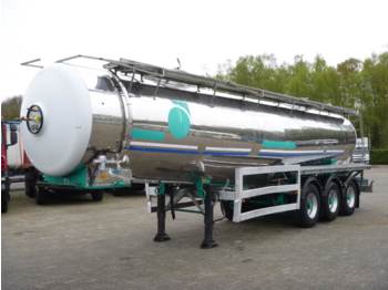 Semi-remorque citerne pour transport de produits chimiques Magyar Chemical tank inox 28 m3 / 1 comp: photos 1