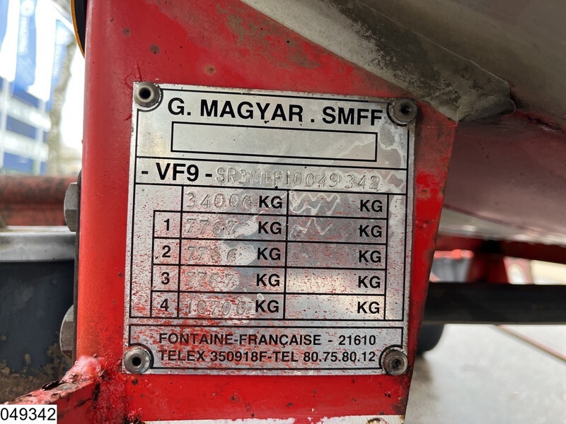 Semi-remorque citerne Magyar Chemie 31000 Liter, Steel suspension: photos 5
