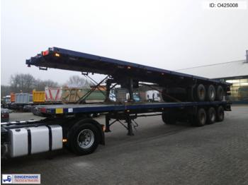 Traylona 3-axle platform trailer 59000KG / Extendable 21.5M - Semi-remorque plateau