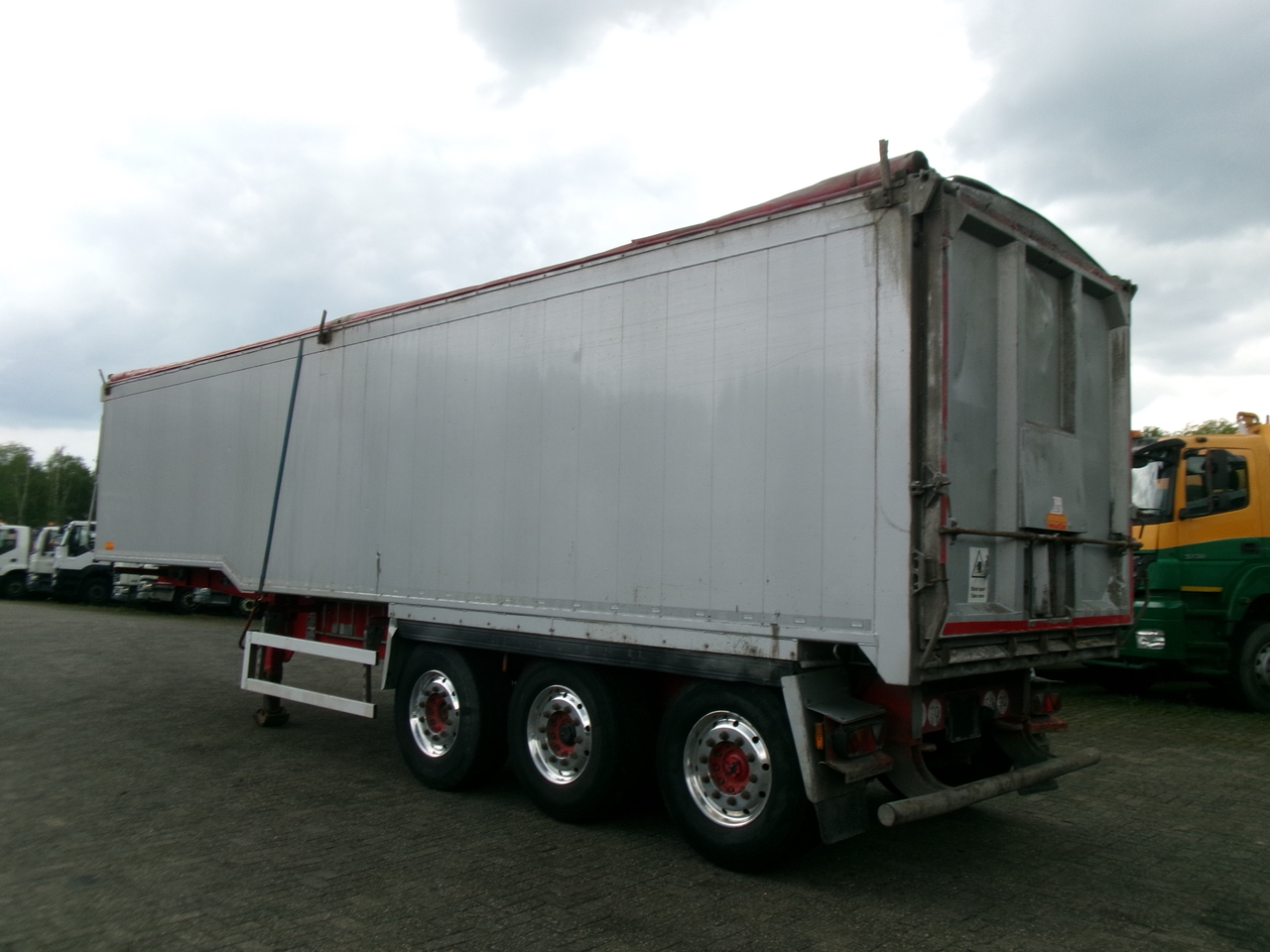 Semi-remorque benne Wilcox Tipper trailer alu 52 m3 + tarpaulin: photos 3
