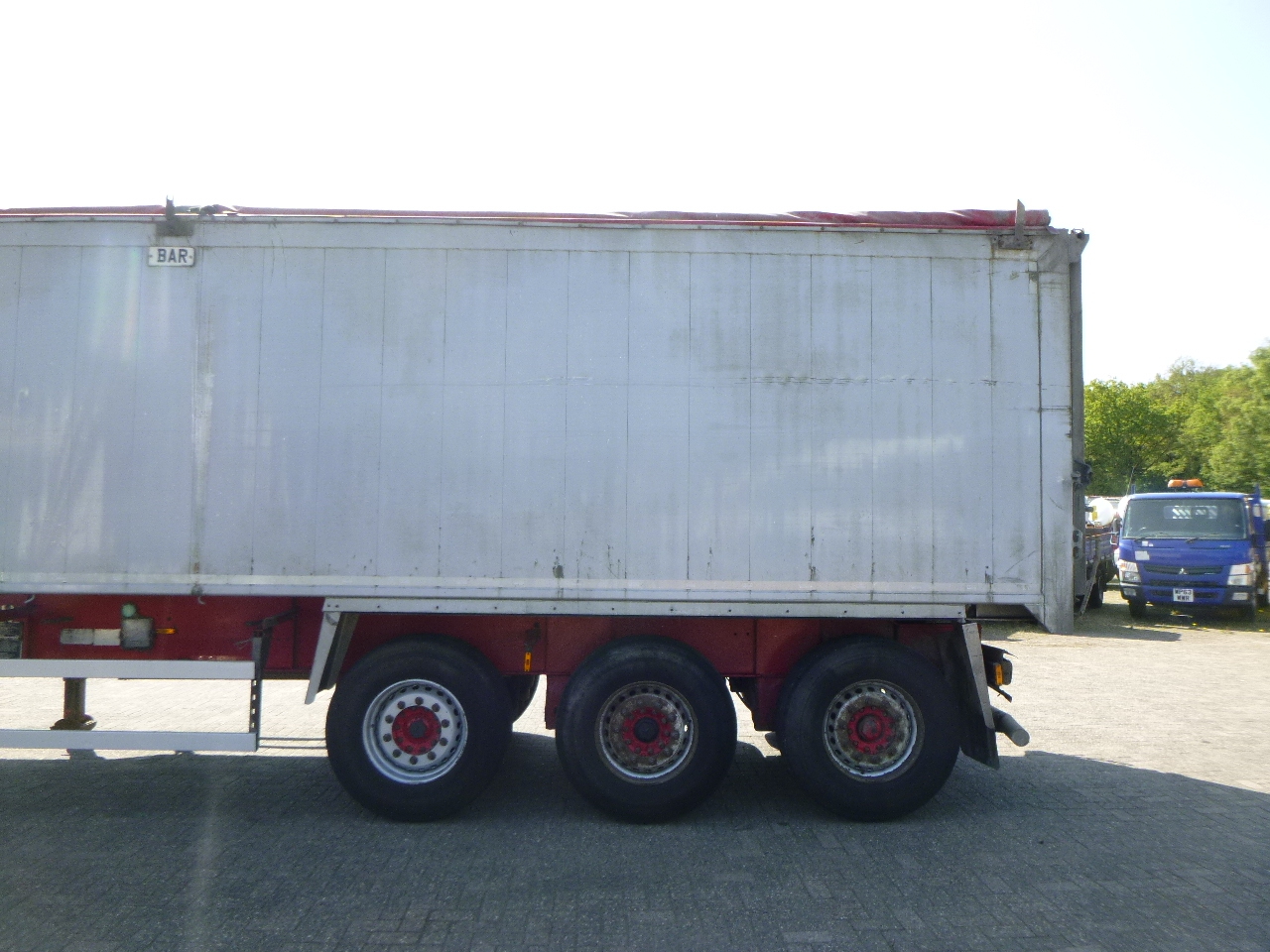 Semi-remorque benne Wilcox Tipper trailer alu 55 m3 + tarpaulin: photos 5