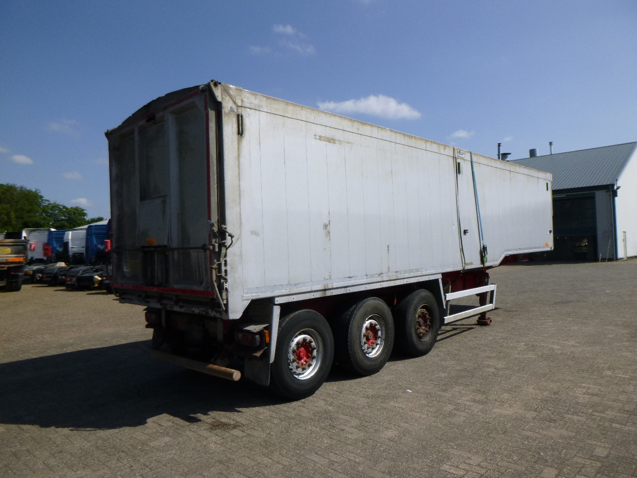 Semi-remorque benne Wilcox Tipper trailer alu 55 m3 + tarpaulin: photos 4