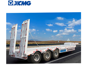 XCMG Official 3 Axle 18 Meter Long Truck Trailers 40Ft Low Bed Container Semi Trailer - Semi-remorque surbaissé: photos 1