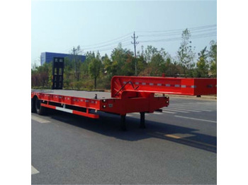 XCMG Official 3 Axle 18 Meter Long Truck Trailers 40Ft Low Bed Container Semi Trailer - Semi-remorque surbaissé: photos 4