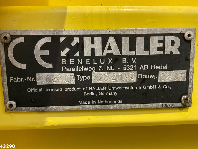 Benne à ordures ménagères DAF FAG 250 CF 250 Euro 5 Manual Haller 20m³: photos 18