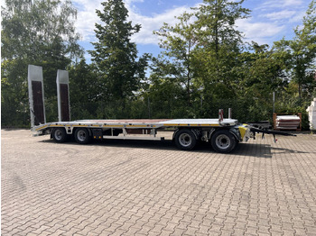 Remorque porte-engin surbaissée Möslein  neuer 4 Achs Tieflader gerade hydraulischen Ram: photos 5