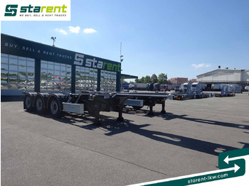 Semi-remorque porte-conteneur/ Caisse mobile D-TEC Flexitrailer LS Containerchassis ADR, Liftachse: photos 3