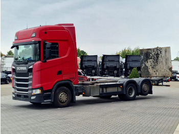 Camion porte-conteneur/ Caisse mobile Scania S500 NGS Highline 6x2 - BDF - Full air - Loadlift - Navi - Retarder: photos 3 Camion porte-conteneur/ Caisse mobile Scania S500 NGS Highline 6x2 - BDF - Full air - Loadlift - Navi - Retarder: photos 3