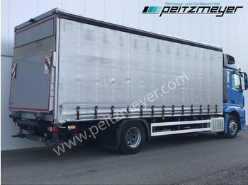Camion à rideaux coulissants MERCEDES-BENZ Actros 1832 LL Pritsche + LBW EU 6: photos 3