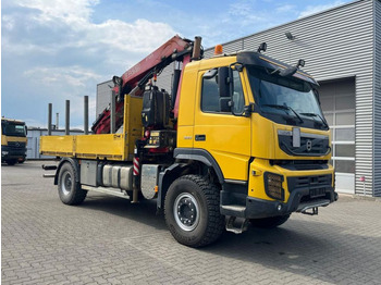 Camion plateau, Camion grue Volvo FM 330 4x4 Pritsche Kran Singelreifen Funkfernbe: photos 2