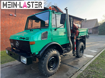 Camion grue Unimog U 1200 Atlas 75.2 Kran 14 m Funk FB  *1. Hand: photos 3