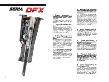 Marteau hydraulique pour Pelle neuf DEMOQ DFX700 Hydraulic breaker 700 kg: photos 3