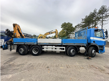 Camion plateau, Camion grue DAF CF 85.360 8x2 PRITSCHE 7m35 + KRAN EFFER 165-3S + RADIO - MANUAL GEARBOX ZF - EURO 5 - BE TRUCK: photos 5